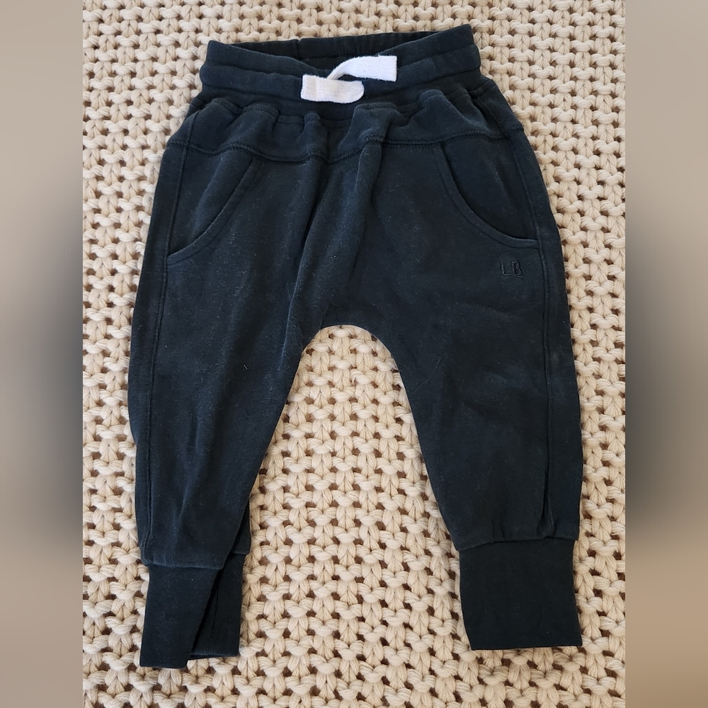 Little Bipsy Black Joggers Elastic Waistband Tapered Fit